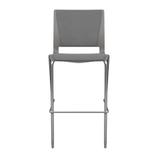 Rio Bar Stool by SitOnIt in Grey with Upholstered Seat and Back