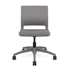 Rio Short Term Work Chair by SitOnIt in Grey with Soft Seat