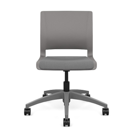 Rio Short Term Work Chair by SitOnIt in Grey with Soft Seat