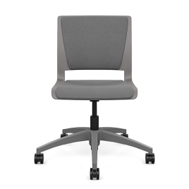 SitOnIt Rio Short Term Work Chair in Grey with Soft Seat and Backrest