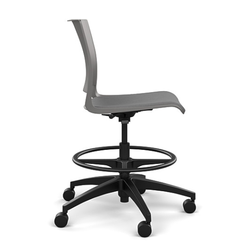 Rio Light Duty Chair by SitOnIt in Grey with Padded Seat-2