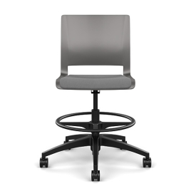 Rio Light Duty Chair by SitOnIt in Grey with Padded Seat