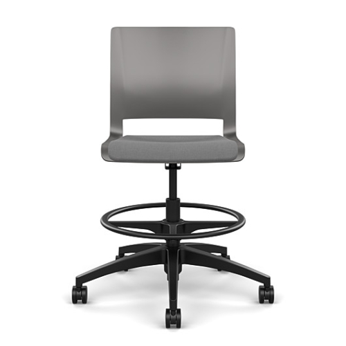Rio Light Duty Chair by SitOnIt in Grey with Padded Seat