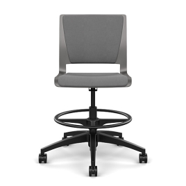 Rio Light Duty Chair by SitOnIt in Grey with Padded Seat and Back