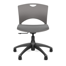 SitOnIt OnCall Light Duty Office Chair in Gray with Soft Seat