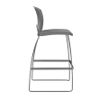 OnCall Bar Stool by SitOnIt in Grey with Upholstered Seat and Back-2