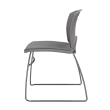 OnCall Guest Chair by SitOnIt in Gray with Upholstered Seat and Back-4
