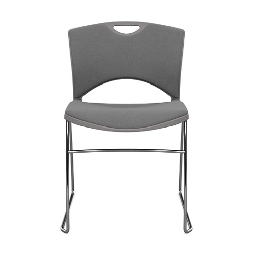 OnCall Guest Chair by SitOnIt in Gray with Upholstered Seat and Back