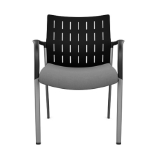 SitOnIt Achieve Multipurpose 4 Leg Chair in Grey and Black