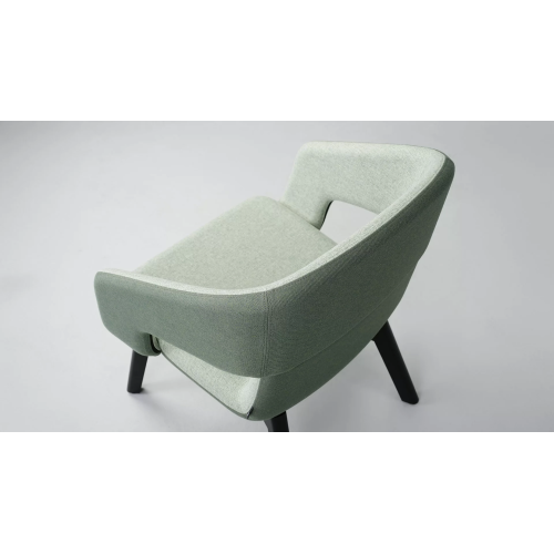 Three-seater sofa with low backrest TWIST&SIT Soft from Narbutas in light green with dimensions 196x67x82 cm and backrest height 39 cm-4
