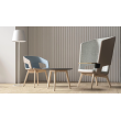 Three-seater sofa with low backrest TWIST&SIT Soft from Narbutas in light green with dimensions 196x67x82 cm and backrest height 39 cm-2