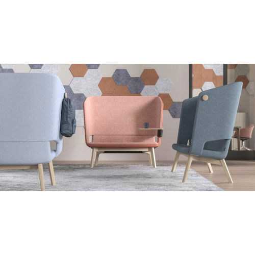 Three-seater sofa with low backrest TWIST&SIT Soft from Narbutas in light green with dimensions 196x67x82 cm and backrest height 39 cm-3
