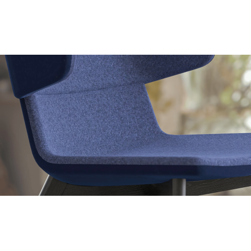 High-back chair TWIST&SIT from Narbutas, black 87x87x126-138, back height 42-55 cm-2