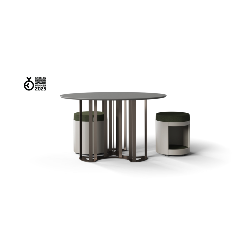 Coffee table ZooZoo by Narbutas in coffee color with dimensions 120x90x69 cm