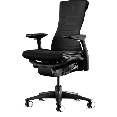 Embody x Logitech Gaming chair 3SY12 CYAN graphite with blue back color-2